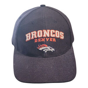 Denver Broncos Cap Black Snapback NFL Snapback Hat Puma‎ Wool Blend